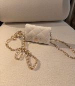 Chanel Beyaz Deri Wallet